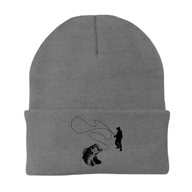 Fishing Lines Embroidered Beanie